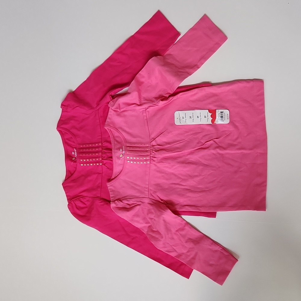 Jumping Beans Pink Long Sleeve T-shirts, 3T